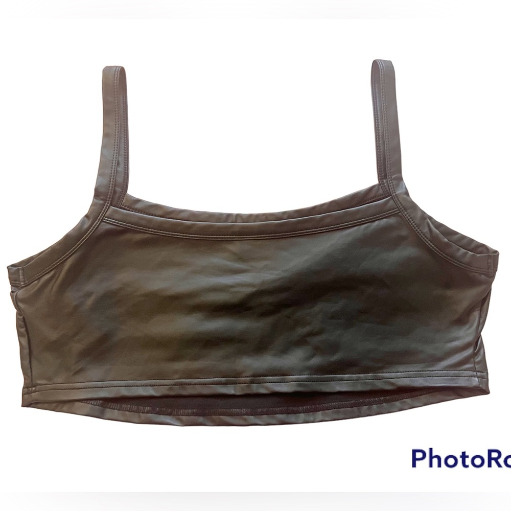 Leather Cami Top